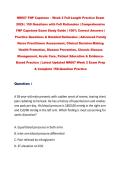 NR667 FNP Capstone &ndash; Week 2 Full-Length Practice Exam&NewLine;2026 &vert; 150 Questions with Full Rationales &vert; Comprehensive&NewLine;FNP Capstone Exam Study Guide &vert; 100&percnt; Correct Answers &vert;&NewLine;Practice Questions & Detailed Rationales &vert; Advanced Family&NewLine;Nurse Practitioner Assess