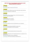 GED Civics Exam &vert; Actual Questions and Answers Latest&NewLine;Updated 2026&sol;2027 &lpar;Graded A&plus;&rpar;