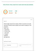 FIRE OFFICER 2 FINAL EXAM STUDY GUIDE QUESTIONS AND ANSWERS &vert;FULLY SOLVED
