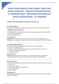 OHIO PISGS QUALIFYING AGENT PRACTICE EXAM 2026&sol;2027 &vert; PRIVATE INVESTIGATOR &vert; 75 VERIFIED Q&A &vert; DETAILED RATIONALES &vert; PASS GUARANTEED &ndash; A&plus; GRADED