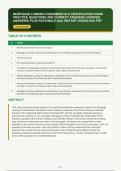 MORTGAGE LENDING FUNDAMENTALS CERTIFICATION EXAM PRACTICE QUESTIONS AND CORRECT ANSWERS &lpar;VERIFIED ANSWERS&rpar; PLUS RATIONALE Q&A 2026&vert; INSTANT DOWNLOAD PDF