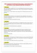 GED Language Arts Writing Practice Exam &cap;&boxUl;&pound; Actual Questions and Answers Latest Updated 2026&Gamma;&ecirc;&ograve;2027