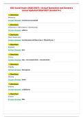 GED Social Exam &lpar;2026&sol;2027&rpar; &vert; Actual Questions and Answers&NewLine;Latest Updated 2026&sol;2027 &lpar;Graded A&plus;&rpar;