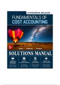 Solutions Manual for Fundamentals of Cost Accounting&comma; 8th Edition &lpar;Lanen&comma; Anderson & Maher&comma; 2024&rpar; &vert; All Chapters 1&ndash;18 Covered
