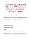 CMN 574 EXAM Bundle &vert; Update Questions with complete and Verified solutions&period;