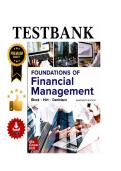 Test Bank &mdash; Foundations of Financial Management&comma; 18th Edition &lpar;Block&comma; Hirt&comma; Danielsen & Warr&comma; 2022&rpar; &vert; All Chapters 1&ndash; 21 Covered