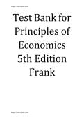 Test Bank for &NewLine;Principles of &NewLine;Economics &NewLine;5th Edition &NewLine;Frank