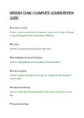 DEP2004 EXAM 1 COMPLETE COURSE REVIEW&NewLine;GUIDE&NewLine;