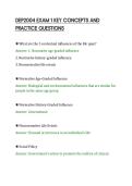 DEP2004 EXAM 1 KEY CONCEPTS AND&NewLine;PRACTICE QUESTIONS&NewLine;