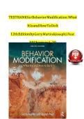 Behavior Modification&colon; What It Is and How to Do It&comma; 11th Edition &ndash; Test Bank