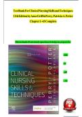 Clinical Nursing Skills and Techniques&comma; 10th Edition &ndash; Test Bank