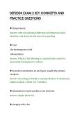 DEP2004 EXAM 2 KEY CONCEPTS AND&NewLine;PRACTICE QUESTIONS