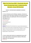 NR667 CEA Final Exam &lpar;PDF&rpar; &vert; Chamberlain Advanced &NewLine;Practice Nursing Study Guide &vert; 250 Questions Plus &NewLine;Rationales &vert; Instant PDF Download