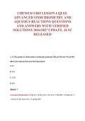 CHEM134 C003 EXAM Bundle &vert; Update Questions with complete and Verified solutions&period;