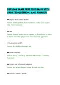 DEP2004 EXAM PREP TEST BANK WITH&NewLine;UPDATED QUESTIONS AND ANSWERS