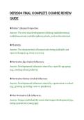 DEP2004 FINAL COMPLETE COURSE REVIEW&NewLine;GUIDE