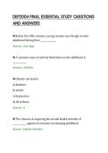 DEP2004 FINAL ESSENTIAL STUDY QUESTIONS AND ANSWERS&period;pdf&NewLine;&NewLine;