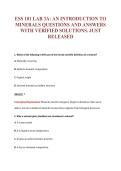 ESS 101 LAB 3A&colon; AN INTRODUCTION TO&NewLine;MINERALS QUESTIONS AND ANSWERS&NewLine;WITH VERIFIED SOLUTIONS&period; JUST&NewLine;RELEASED