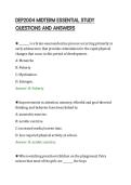 DEP2004 MIDTERM ESSENTIAL STUDY QUESTIONS AND ANSWERS&period;pdf&NewLine;&NewLine;