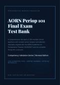 AORN PERIOP 101 FINAL ACTUAL EXAM TEST BANK 2026&sol;2027 &vert; 250&plus; Expected Questions & Revised Correct Answers &vert; 100&percnt; Guarantee Pass - A&plus; Graded&NewLine;&NewLine;