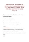 MIMG C185A EXAM Bundle &vert; Update Questions with complete and Verified solutions&period;