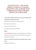 NUR 265 EXAM Bundle &vert; Update Questions with complete and Verified solutions&period;