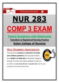 NUR 283 Comp 3 &ndash; Galen Transition to RN Practice &lpar;Latest 2026&sol;2027&rpar; Actual Questions & Answers &lpar;A&plus; Graded&rpar; &vert; Updated PDF