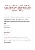 NR 603 EXAM Bundle &vert; Update Questions with complete and Verified solutions&period;