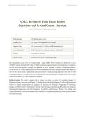 AORN PERIOP 101 FINAL EXAM STUDY BUNDLE 2026&sol;2027 &vert; Complete Package &vert; Questions & Revised Correct Answers &vert; 100&percnt; Guarantee Pass - A&plus; Graded