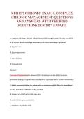 NUR 257 EXAM Bundle &vert; Update Questions with complete and Verified solutions&period;