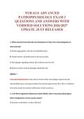 NUR 6111 EXAM Bundle &vert; Update Questions with complete and Verified solutions&period;