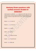 Anatomy Exam questions with&NewLine;verified answers Graded A&plus;&NewLine;2026&sol;2027&NewLine;simple squamous epithelium - single layer of flat cells and nuclei&period;&NewLine;reduces friction&comma; controls vessel permeability&comma; performs absorption and&NewLine;secretion&period; alveoli or lungs&comma; blood vessels&comma; h