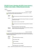 NUR 6011 Exam 4 &vert; Questions with 100&percnt; Correct Answers &vert;&NewLine;Verified &vert; Latest Update - William Paterson University