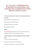 NU 170 EXAM 1 COMPREHENSIVE&NewLine;FUNDAMENTALS QUESTIONS AND&NewLine;ANSWERS WITH VERIFIED SOLUTIONS&NewLine;2026&sol;2027 UPDATE&period; GALEN