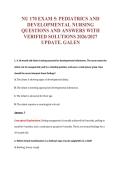 NU 170 EXAM Bundle &vert; Update Questions with complete and Verified solutions&period;