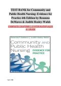 Community and Public Health Nursing&colon; Evidence for Practice&comma; 4th Edition by Rosanna DeMarco and Judith Healey-Walsh &ndash; Complete Test Bank for Chapters 1&ndash;25 with Rationales 