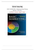 Test Bank for BASIC MARKETING&colon; A Marketing Strategy Planning Approach 19th Edition by William D&period; Perreault&comma; Joseph P&period; Cannon&comma; All Chapters