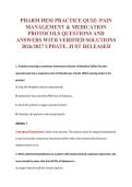 PHARM HESI EXAM Bundle &vert; Update Questions with complete and Verified solutions&period;