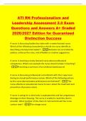 ATI RN Professionalism and&NewLine;Leadership Assessment 2&period;0 Exam&NewLine;Questions and Answers A&plus; Graded&NewLine;2026&sol;2027 Edition for Guaranteed&NewLine;Distinction Success&NewLine;A nurse is discussing leadership styles with a newly licensed nurse&period;&NewLine;Which of the following characteristic