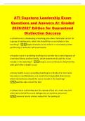 ATI Capstone Leadership Exam&NewLine;Questions and Answers A&plus; Graded&NewLine;2026&sol;2027 Edition for Guaranteed&NewLine;Distinction Success&NewLine;a school nurse is developing a teaching plan about testicular cancer for&NewLine;a group of adolescents&period; what info should the nurse include in t