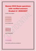 Banner ECG Exam questions&NewLine;with verified answers&NewLine;Graded A&plus; 2026&sol;2027&NewLine;normal sinus rhythm