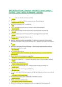FIN 306 Final Exam &vert; Questions with 100&percnt; Correct Answers &vert; Verified &vert; Latest Update - Wilmington University