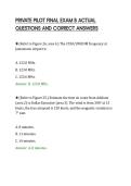 PRIVATE PILOT FINAL EXAM B ACTUAL&NewLine;QUESTIONS AND CORRECT ANSWERS