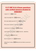AFTTP 3-3 C-17 Exam questions with verified answers Graded A&plus; 2026&sol;2027 Permanent obstacles 3 feet or less must be how many feet from centerline&quest; -30 Permanent obstacles 5 feet or less must be how many feet from centerline&quest; -60 All obstructions and