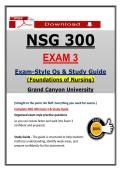 NSG 300 Exam 3 &ndash; Foundations of Nursing &vert; GCU &lpar;Latest 2026&sol;2027&rpar; Actual Questions & Answers &lpar;A&plus; Graded&rpar; &vert; Updated PDF