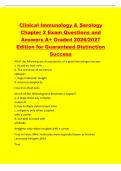 Clinical Immunology &ndash; Introduction Exam Questions and Answers A&plus; Graded 2026&sol;2027 Edition for Guaranteed Distinction Success Innate immune system and adaptive immune system The mammalian immune system is divided into two systems&period; What are they&quest; Int
