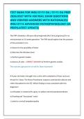 TEST BANK FOR WGU D115 OA &sol; D115 OA PREP&NewLine;2026&sol;2027 WITH 450 REAL EXAM QUESTIONS&NewLine;AND VERIFIED ANSWERS WITH RATIONALES&sol;&NewLine;WGU D115 ADVANCED PATHOPHYSIOLOGY OA&NewLine;PREP&lpar;LATEST UPDATE&rpar;