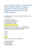 SCMN 2150&colon; EXAM 1 MODULES 1-4 ROBERT STRAW &vert;LATEST UPDATED 2026&sol;2027 &vert;A COMPLETE SOLUTION WITH VERIFIED QUESTIONS AND ANSWERS WITH RATIONALES &vert;GET IT 100&percnt; CORRECT &vert;GRADED A&plus;
