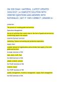 OM 300 EXAM 1 MATERIAL &vert;LATEST UPDATED 2026&sol;2027 &vert;A COMPLETE SOLUTION WITH VERIFIED QUESTIONS AND ANSWERS WITH RATIONALES &vert;GET IT 100&percnt; CORRECT &vert;GRADED A&plus;