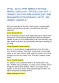 SW650 &ndash; SOCIAL WORK RESEARCH METHODS VERIFIED EXAM &vert;LATEST UPDATED 2026&sol;2027 &vert;A COMPLETE SOLUTION WITH VERIFIED QUESTIONS AND ANSWERS WITH RATIONALES &vert;GET IT 100&percnt; CORRECT &vert;GRADED A&plus;